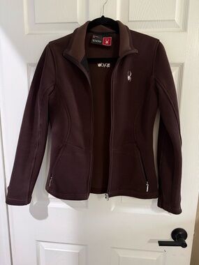 Spyder Women’s Dark Brown Full-Zip Utility Jacket